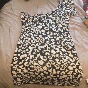 One shoulder mini dress